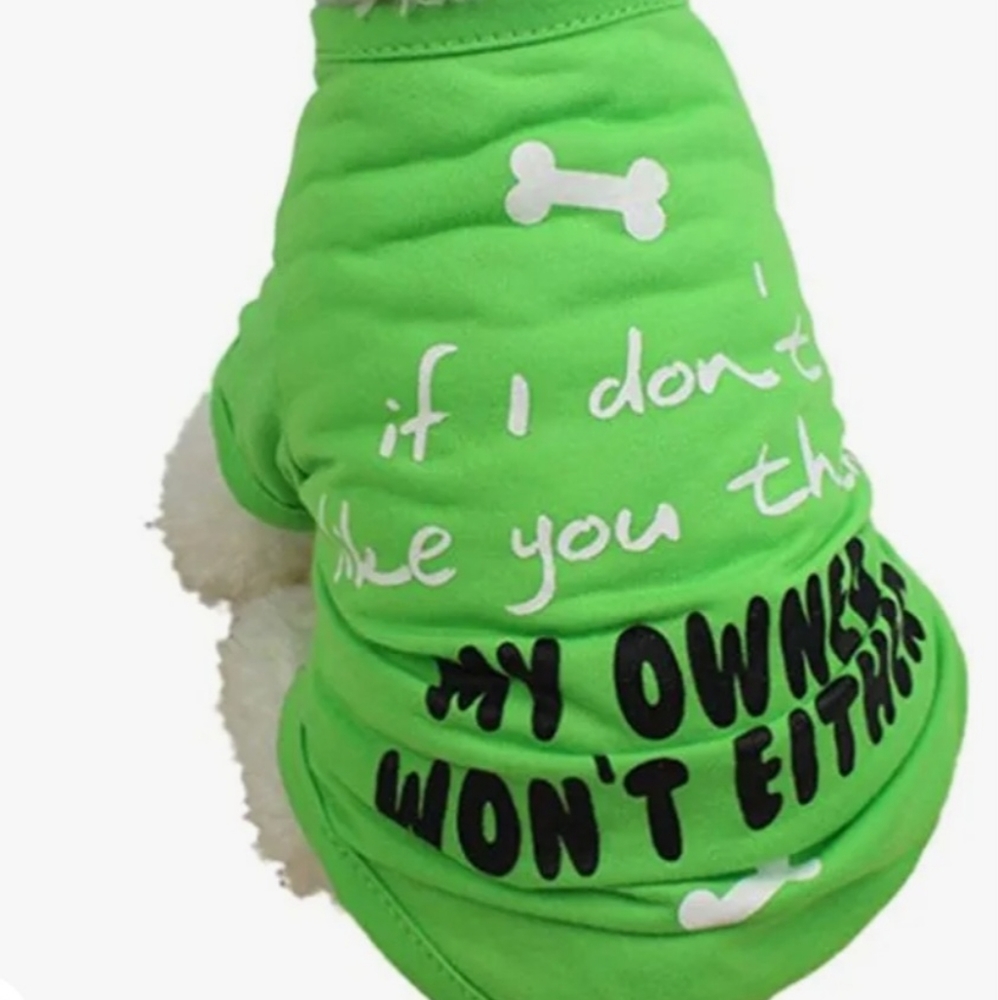 Dog Green Top